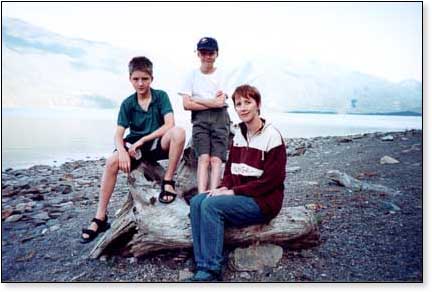 The Whole Family on a mountan
